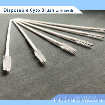 Cyto-brosse jetable avec encoche